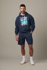 Canada Unisex French Terry Hoodie - Navy Marl - Image 3