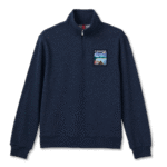 Canada Unisex French Terry Quarter Zip - Navy Marl - Image 7