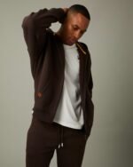 Tims Full Zip Unisex Hoodie - Espresso - Image 2