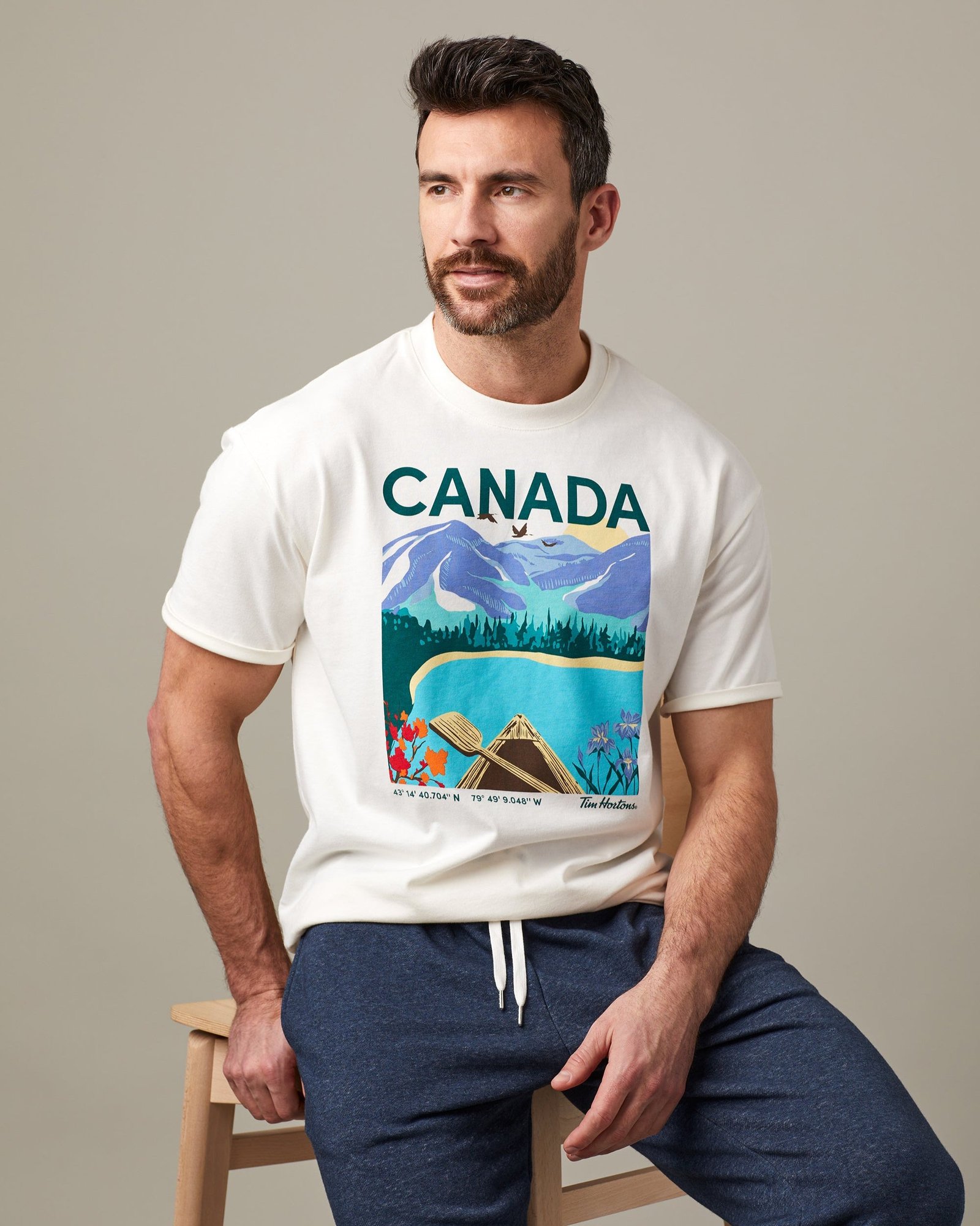 TShirt_Travel_1118 Canada Unisex T-Shirt - Cream - Image 1